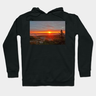 The sunrise from Cadillac Mountain in Acadia National Park Hoodie